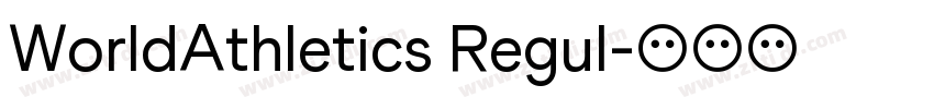 WorldAthletics Regul字体转换